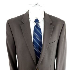 Michael Kors Wool 2‎ Button Blazer 42L Beige